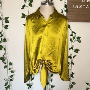 Express Portofino Tie Top Lime Green Yellow Gold